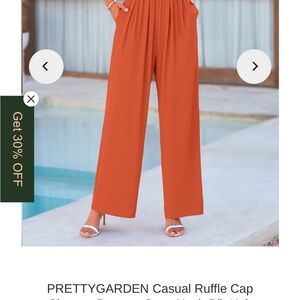 New jumpsuit orange color size S